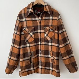 Vintage 70s Sears Outerwear Flannel Wool Jacket
